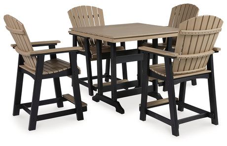 Furniture City Houma - Ashley Furniture - Fairen Trail Outdoor Counter Height Dining Table with 4 Barstools - Outdoor Counter Height Dining Table with 4 Barstools - P211P3