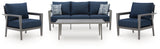 Gali Outdoor Sofa/Chairs/Table Set (Set of 4)