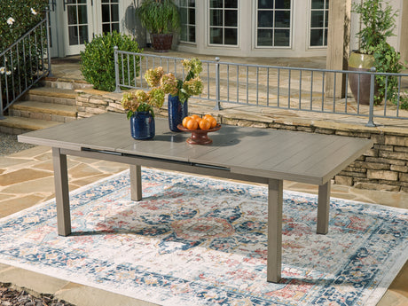 Furniture City Houma - Ashley Furniture - Beach Front Outdoor Dining Table - RECT Dining Room EXT Table / Beige - P323-635