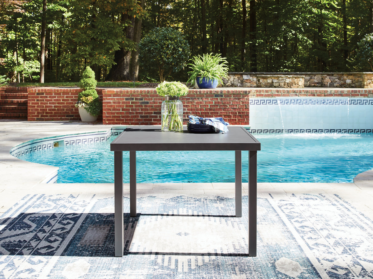 Furniture City Houma - Ashley Furniture - Rocky Creek Outdoor Dining Table - Square Dining Table w/UMB OPT - PCP326-615