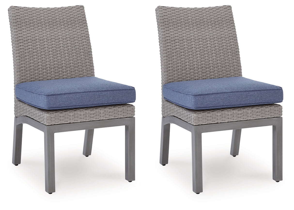 Half Moon Beach Outdoor Side Chair with Cushion (Set of 2)