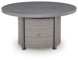 Half Moon Beach Outdoor Fire Pit Table