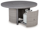 Half Moon Beach Outdoor Fire Pit Table