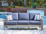 Furniture City Houma - Ashley Furniture - Half Moon Beach Outdoor Sofa with Cushion - Sofa with Cushion - PCP418-838