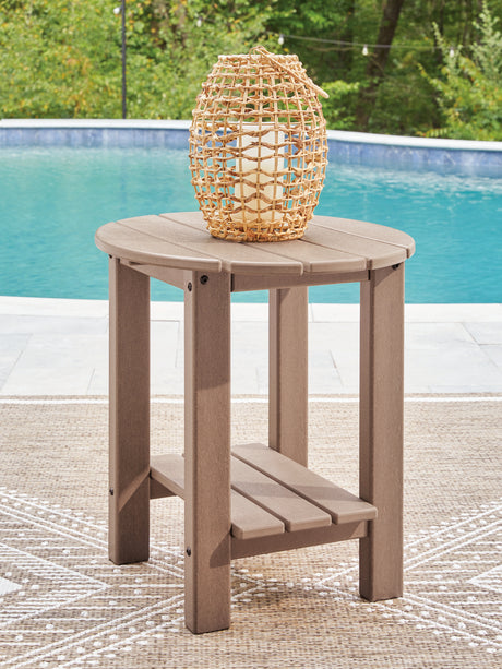 Furniture City Houma - Ashley Furniture - Grover Beach Outdoor End Table - Oval End Table - PCP422-706