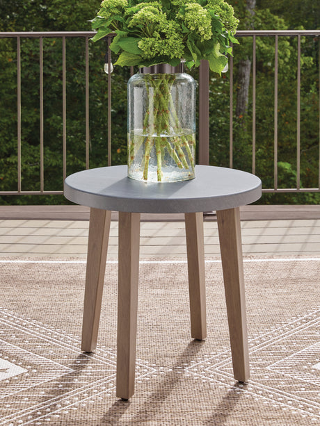 Furniture City Houma - Ashley Furniture - Harmony Headlands Outdoor End Table - Round End Table - PCP428-706