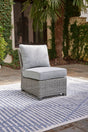 Furniture City Houma - Ashley Furniture - Naples Beach Armless Chair with Cushion - Armless Chair w/Cushion (1/CN) / Light Gray - P439-846