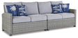 Furniture City Houma - Ashley Furniture - Naples Beach Outdoor Right and Left-arm Facing Loveseat with Cushion (Set of 2) - RAF/LAF Loveseat w/CUSH (Set of 2) - P439-854