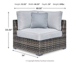 Harbor Court Corner with Cushion (Set of 2)