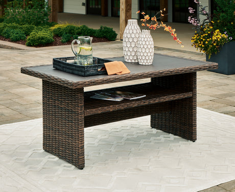 Furniture City Houma - Ashley Furniture - Brook Ranch Outdoor Multi-use Table - RECT Multi-Use Table / Brown - P465-625