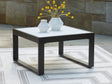 Furniture City Houma - Ashley Furniture - Beachloft Outdoor Coffee Table - Square Cocktail Table / Black/Gray - P490-708
