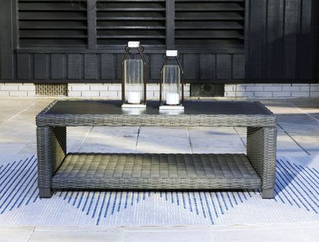 Furniture City Houma - Ashley Furniture - Elite Park Outdoor Coffee Table - Rectangular Cocktail Table / Gray - P518-701