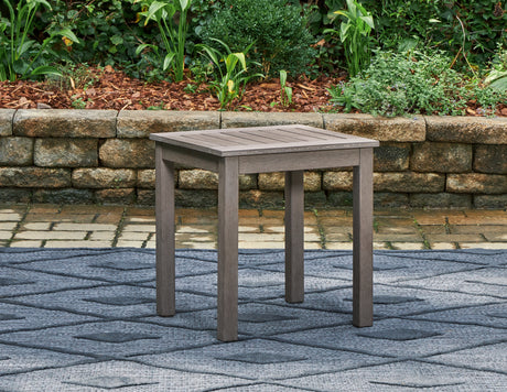 Furniture City Houma - Ashley Furniture - Hillside Barn Outdoor End Table - Square End Table / Brown - P564-702