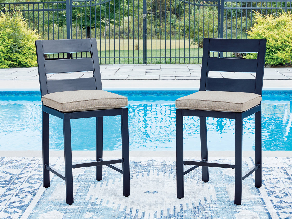 East Beach Outdoor Counter Height Bar Stool (Set of 2)