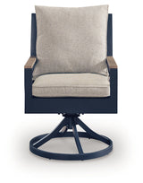 East Beach Outdoor Swivel Chair with Cushion (Set of 2)