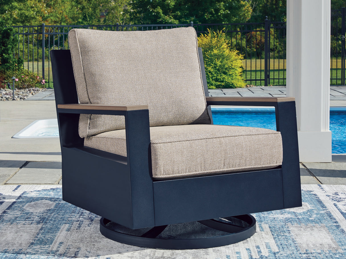 East Beach Outdoor Swivel Glider Chair with Cushion