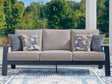 Furniture City Houma - Ashley Furniture - East Beach Outdoor Sofa with Cushion - Sofa with Cushion - PCP587-838