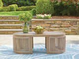 Furniture City Houma - Ashley Furniture - Serena Shores Outdoor - Rectangular Cocktail Table / Beige - PCP604-701