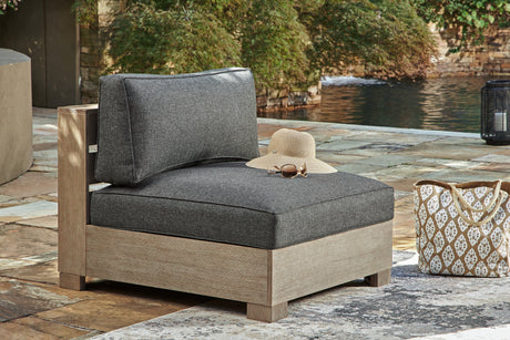 Furniture City Houma - Ashley Furniture - Citrine Park Armless Chair with Cushion - Armless Chair w/Cushion (1/CN) / Brown/Charcoal - P660-846