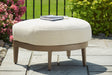 Furniture City Houma - Ashley Furniture - Serene Bay Outdoor - Sofa with Cushion / Dark Brown/White - P671-838
