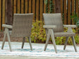 Furniture City Houma - Ashley Furniture - Cliff Trails Outdoor Arm Chair (Set of 2) - Arm Chair (Set of 2) / Beige - PCP690-601A