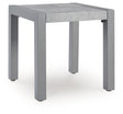Furniture City Houma - Ashley Furniture - Hurley Park Outdoor End Table - Square End Table / Gray - PCP695-702