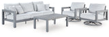 Furniture City Houma - Ashley Furniture - Hurley Park Outdoor Sofa, 2 Lounge Chairs and Coffee Table - Outdoor Sofa, 2 Lounge Chairs and Coffee Table - PCP695P2