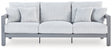 Furniture City Houma - Ashley Furniture - Hurley Park Outdoor Sofa with Cushion - Sofa with Cushion / Gray - PCP695-838