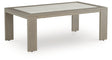 Furniture City Houma - Ashley Furniture - Kimpton Isle Outdoor Coffee Table - Rectangular Cocktail Table / Brown - P704-701