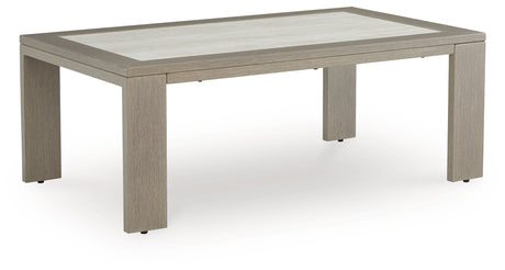 Furniture City Houma - Ashley Furniture - Kimpton Isle Outdoor Coffee Table - Rectangular Cocktail Table / Brown - P704-701