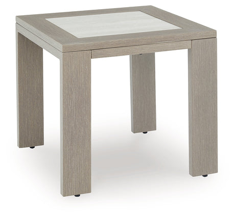 Furniture City Houma - Ashley Furniture - Kimpton Isle Outdoor End Table - Square End Table / Brown - P704-702