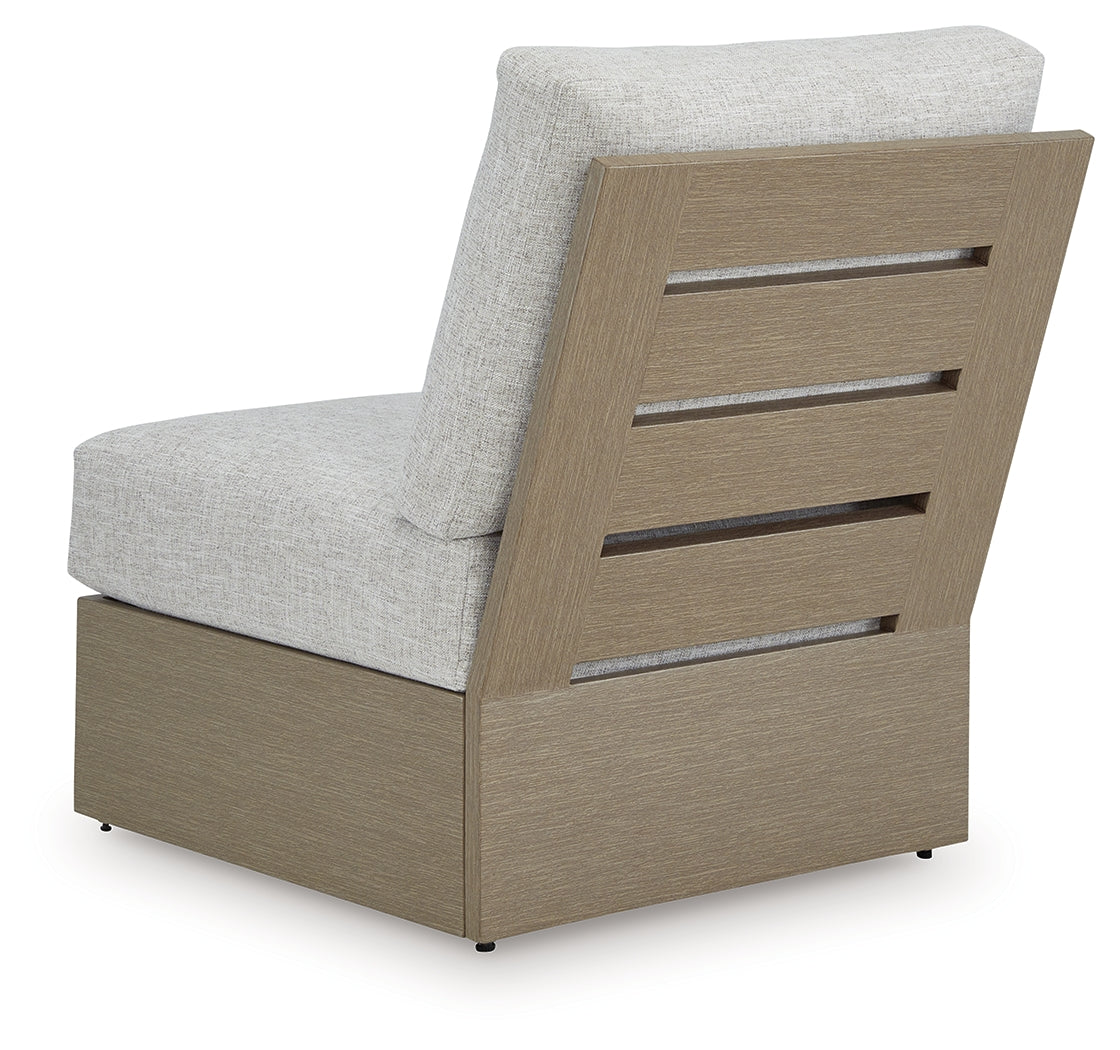 Kimpton Isle Outdoor Armless Chair with Cushion