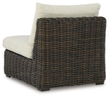 Kimora Outdoor Armless Chair with Cushion
