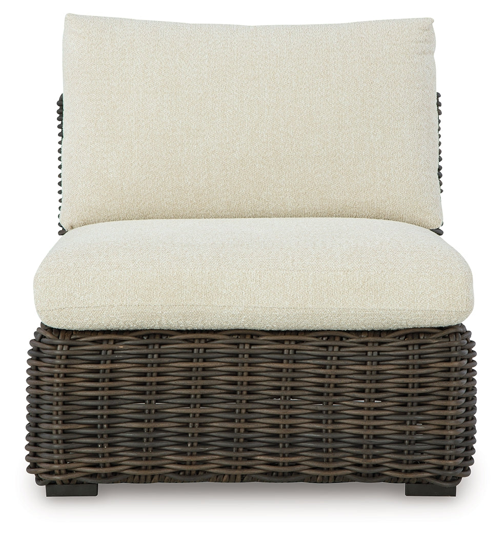 Kimora Outdoor Armless Chair with Cushion