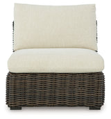 Kimora Outdoor Armless Chair with Cushion