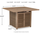 Walton Bridge Outdoor Bar Table and 4 Barstools