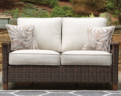 Furniture City Houma - Ashley Furniture - Paradise Trail Loveseat with Cushion - Loveseat w/Cushion / Medium Brown - P750-835