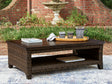 Furniture City Houma - Ashley Furniture - Monterey Point Outdoor Coffee Table - Rectangular Cocktail Table - PCP760-701