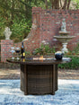 Furniture City Houma - Ashley Furniture - Monterey Point Outdoor Fire Pit Table - Round Fire Pit Table - PCP760-776