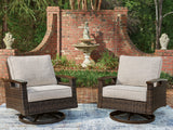 Furniture City Houma - Ashley Furniture - Monterey Point Outdoor Swivel Lounge Chair (Set of 2) - Swivel Lounge Chair (Set of 2) - PCP760-821