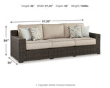 Coastline Bay Outdoor Sofa with Cushion