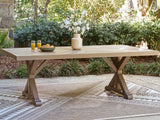Furniture City Houma - Ashley Furniture - Laguna Heights Outdoor Dining Table - RECT Dining Table w/UMB OPT - PCP790-625