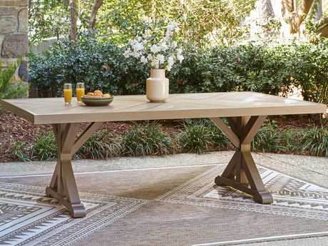 Furniture City Houma - Ashley Furniture - Laguna Heights Outdoor Dining Table - RECT Dining Table w/UMB OPT - PCP790-625