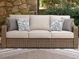 Furniture City Houma - Ashley Furniture - Laguna Heights Outdoor Sofa with Cushion - Sofa with Cushion - PCP790-838