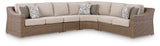 Furniture City Houma - Ashley Furniture - Laguna Heights 4-Piece Outdoor Sectional - 4-Piece Outdoor Sectional - PCP790P2