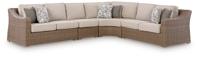 Furniture City Houma - Ashley Furniture - Laguna Heights 4-Piece Outdoor Sectional - 4-Piece Outdoor Sectional - PCP790P2