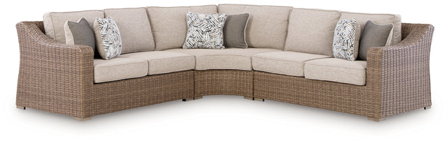 Furniture City Houma - Ashley Furniture - Laguna Heights 3-Piece Outdoor Sectional - 3-Piece Outdoor Sectional - PCP790P1