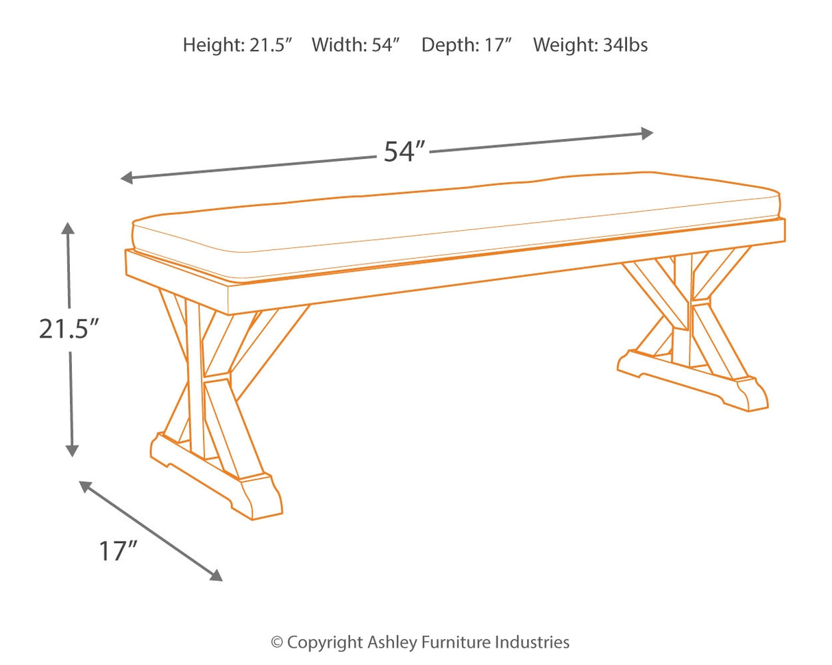 Beachcroft Outdoor Bench with Cushion