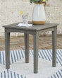 Furniture City Houma - Ashley Furniture - Visola Outdoor End Table - Square End Table / Gray - P802-702