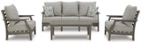 Visola Outdoor Sofa, 2 Lounge Chairs and Coffee Table